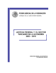 justicia federal y el sector terciario de la economía 2003 – 2010