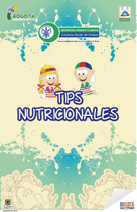 Tips Nutricionales - Hospital Pablo VI Bosa