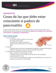 Cosas de las que debe estar consciente si padece de pancreatitis