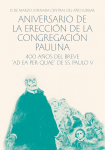 aniversario de la erección de la congregación Paulina