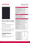 TECHNO SUN - Panel solar de 100W para instalaciones aisladas