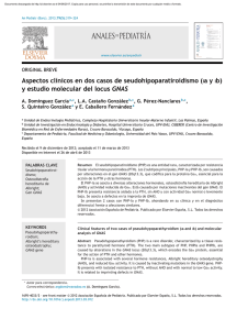 Aspectos clínicos en dos casos de seudohipoparatiroidismo (ia y ib
