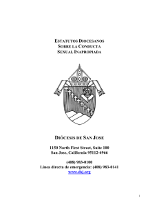 DIÓCESIS DE SAN JOSE 1150 North First Street, Suite 100 San