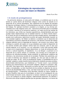 Estrategias de reproducción: el caso del Islam en Medellín