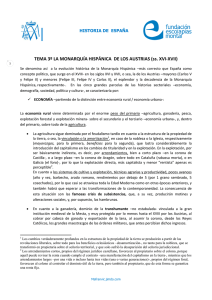 TEMA 3º LA MONARQUÍA HISPÁNICA DE LOS AUSTRIAS (ss. XVI