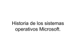 Historia de los sistemas operativos Microsoft.
