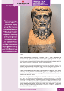 Filósofo ateniense que nació en el 428 aC y falleció