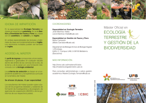 ecología terrestre y gestión de la biodiversidad