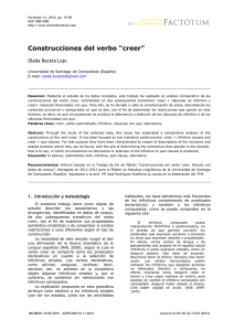 Construcciones del verbo “creer”