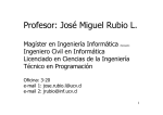Profesor: José Miguel Rubio L.