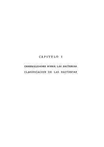 CAPÍTULO I. Generalidades sobre las bacterias
