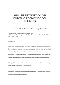 analisis estadistico del entorno economico del ecuador