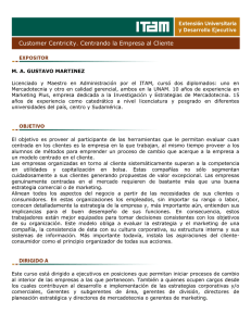 Customer Centricity. Centrando la Empresa al Cliente