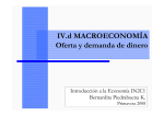 IV.d MACROECONOMÍA Oferta y demanda de dinero - U