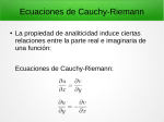 Ecuaciones de Cauchy-Riemann