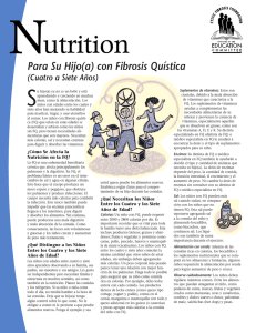 Nutrición Para Su Hijo(a) con Fibrosis Quística