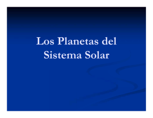 Los Planetas del Sistema Solar