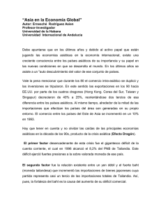 Asia en la Econom&iacute;a Global