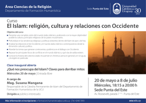 Afiche A3 curso Islam - Sede Punta del Este.ai