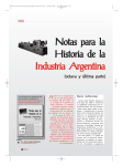Notas para la Historia de la Industria Argentina