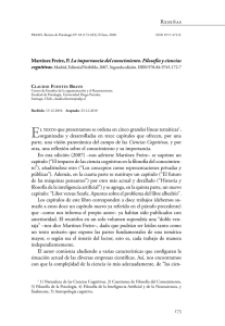 173 Martínez Freire, P. La importancia del conocimiento. Filosofía y