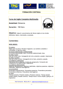 FORMACIÓN CONTINUA Curso de Inglés Completo Multimedia