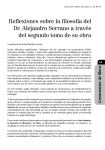 Reflexiones sobre la filosofía del Dr. Alejandro Serrano a