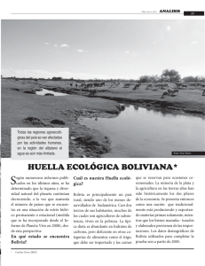 Huella ecológica de Bolivia