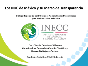 Los NDC de México y su Marco de Transparencia