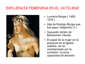 INFLUENCIA FEMENINA EN EL VATICANO