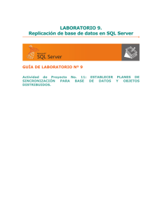 Replicación de base de datos en SQL Server