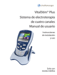VitalStim® Plus Sistema de electroterapia de cuatro canales Manual