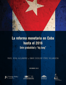La reforma monetaria en Cuba hasta el 2016