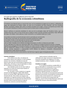 Logros de la economía colombiana