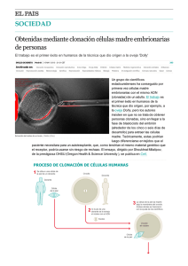 SOCIEDAD Obtenidas mediante clonación