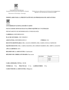 formulario para la presentación de los programas de