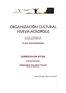 Curriculum Vitae Dr. Hernando Gilardi Polar Italia
