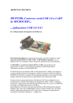 MCP2200, Conversor serial USB 2.0 a UART
