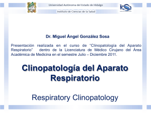 Clinopatología del Aparato Respiratorio