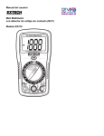 Manual del usuario Mini Multímetro con detector de voltaje sin