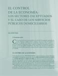 EL CoNtroL DE La ECoNomía - Revistas Universidad Externado de