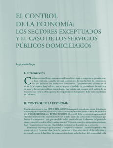 EL CoNtroL DE La ECoNomía - Revistas Universidad Externado de