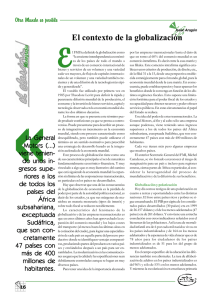 El contexto de la globalización