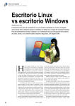Escritorio Linux vs escritorio Windows