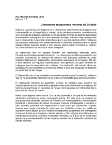 Ultrasonido en pacientes menores de 35 a&ntilde;os