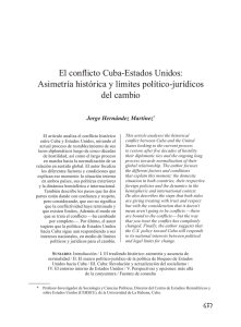El conflicto Cuba-Estados Unidos: Asimetría histórica y límites