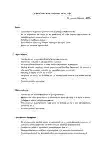 Funciones sintácticas - Mi Portal