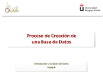 Proceso de Creación de una Base de Datos