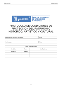 Protocolo de Condiciones de Protecci&oacute;n del Patrimonio Hist&oacute;rico