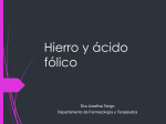 Hierro y ácido fólico - Departamento de Farmacología y Terapéutica